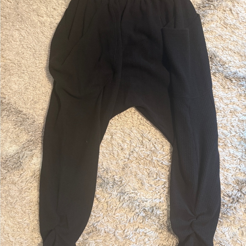 Free People Black Harem Pants